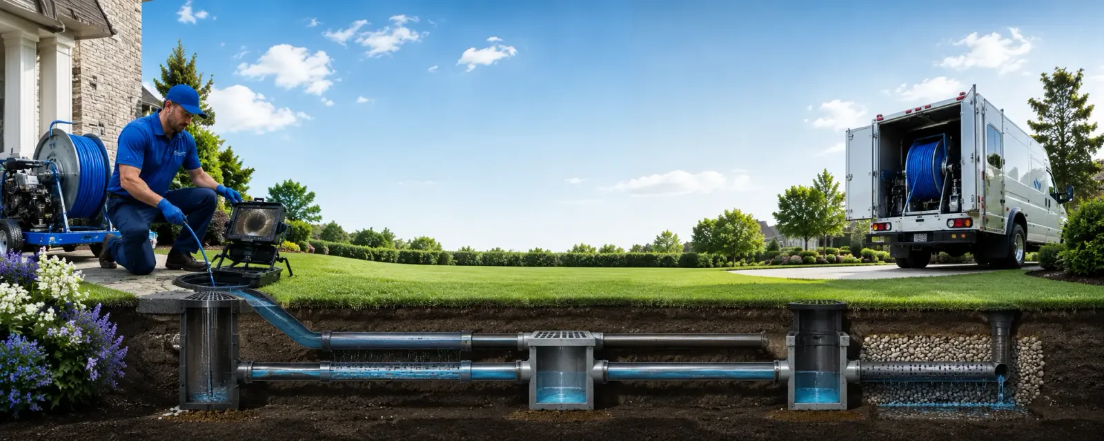 Outdoor drain cleaning information for Howard, OH
